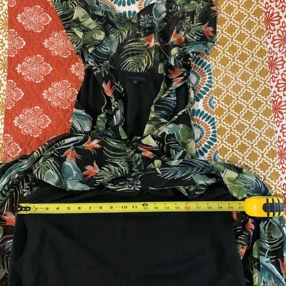 Anthropologie Sofia Sanctuary Floral High Low Midi Ruffle Dress - Large - Picture 11 of 11